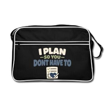 Family Provision Emergency Planner Prepper - Retro Bag - black/white - Front
