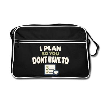 Family Provision Emergency Planner Prepper - Retro Bag - black/white - Front