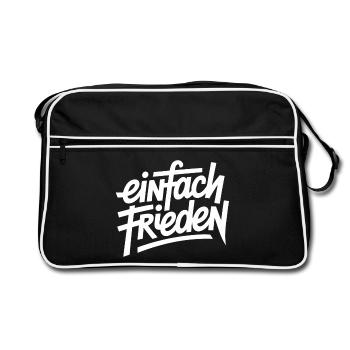 Simply peace - Retro Bag - black/white - Front