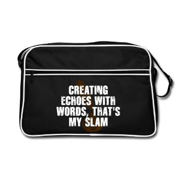 Slam Poetry Guitar Echos - Sac Retro - noir/blanc - Devant