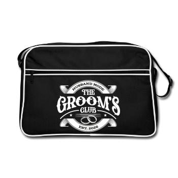 Fête de garçon du Club des Mariés 2026 - Sac Retro - noir/blanc - Devant