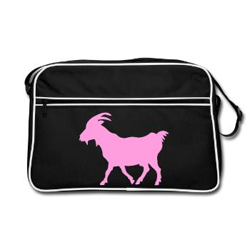 Goat Pink G.O.A.T. - Retro Bag - black/white - Front