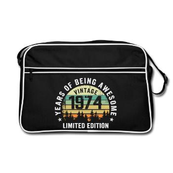 Legendary since 1974, Vintage Edition 1974 Retro - Retro Bag - black/white - Front