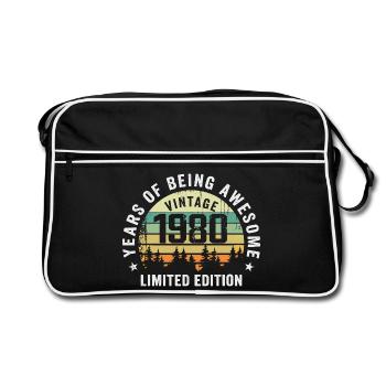 Légendaire depuis 1980, Édition Vintage 1980 Retro - Sac Retro - noir/blanc - Devant
