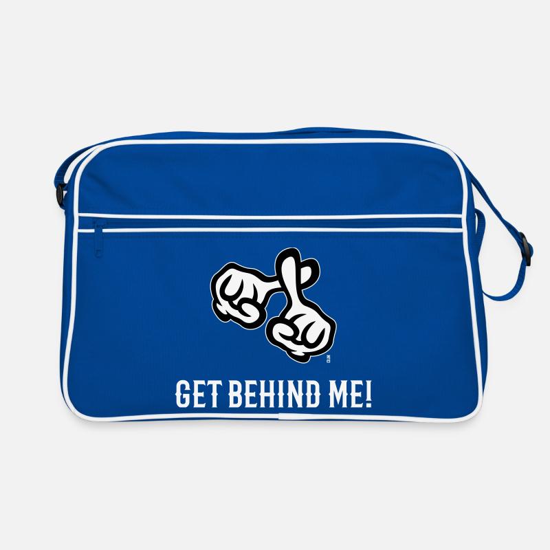 Get Behind Me! (Cross / Bible / Religion / NEG 2C) Retro Bag