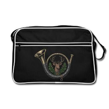 clairon - Sac Retro - noir/blanc - Devant