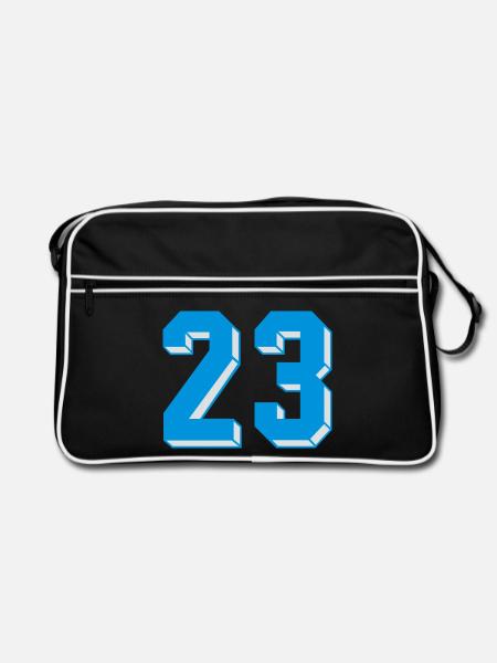 dreiundzwanzig - Retro Bag - black/white - Front