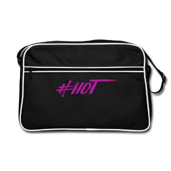#HOT - Retro Bag - black/white - Front