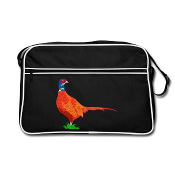 pheasant - Retro Bag - black/white - Front