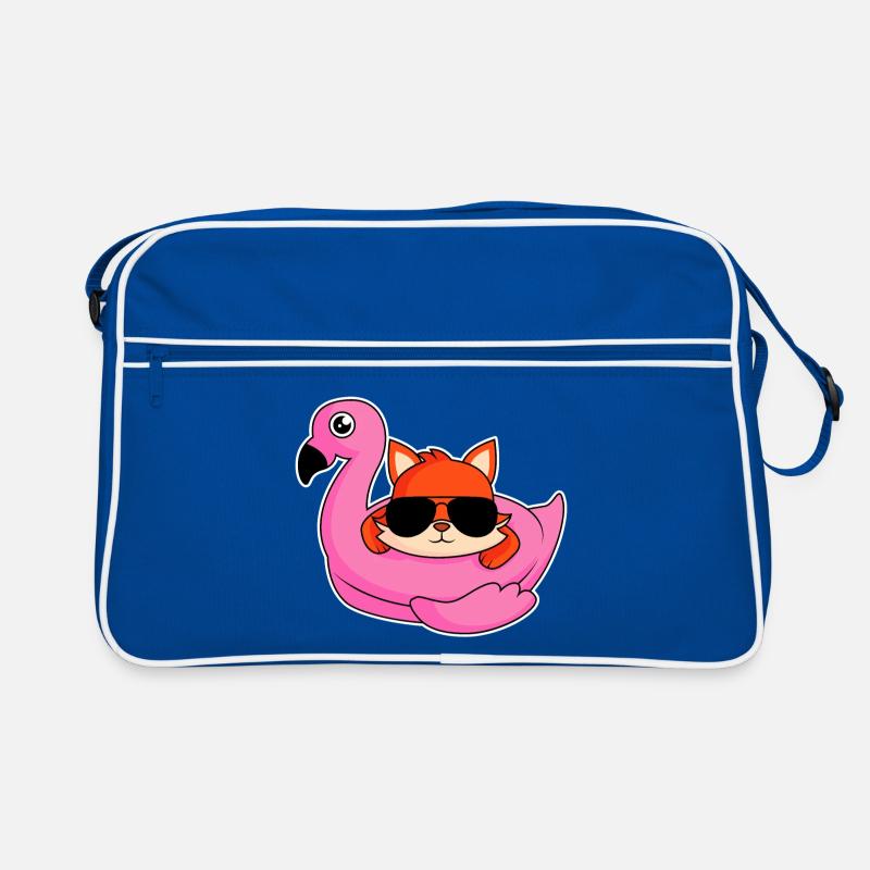 Fox dans la conception de flamants Sac Retro