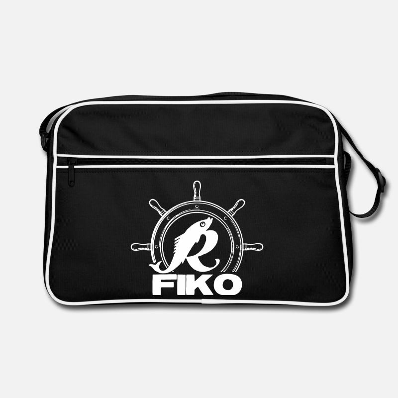 FIKO - Rostock - Retro Tasche - Schwarz/Weiß