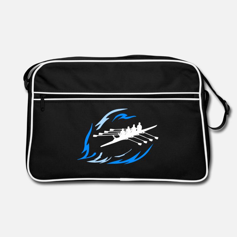 Aviron - Double 4 - Sac Retro - noir/blanc