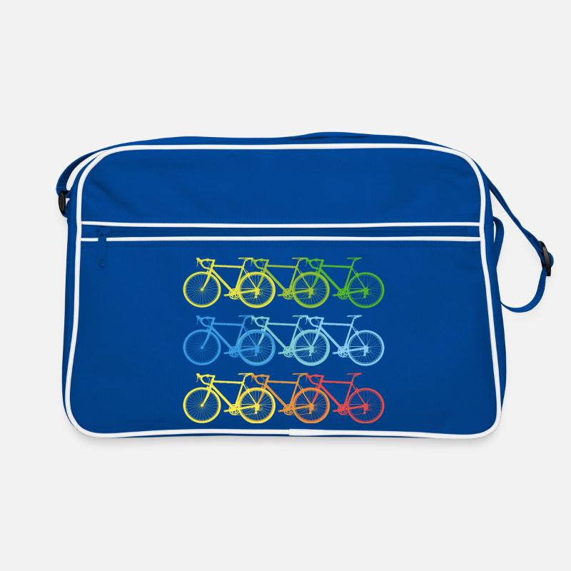 Bicycle colorful bikes cool art gift Retro Bag