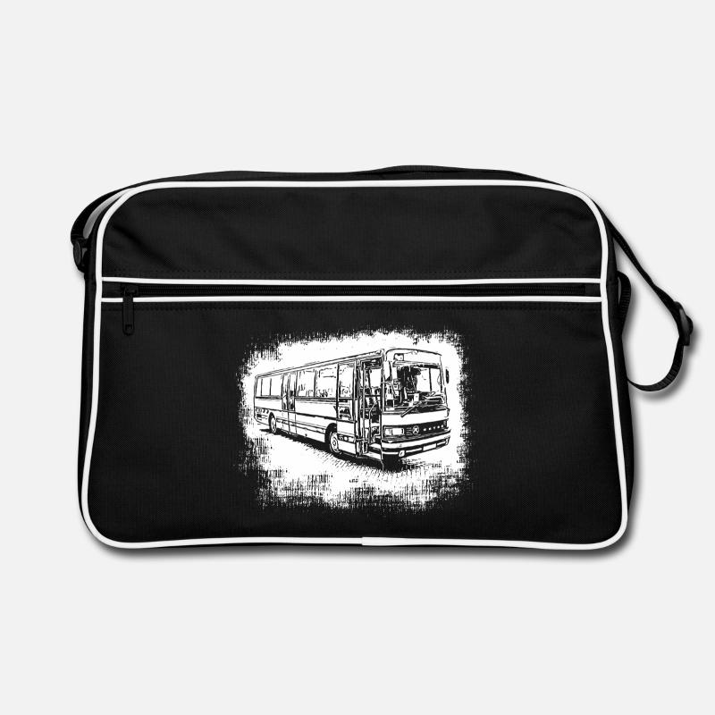 Setra S 213 UL Bus - Retro Tasche - Schwarz/Weiß