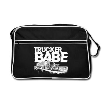 Trucker Babe - Retro Bag - black/white - Front