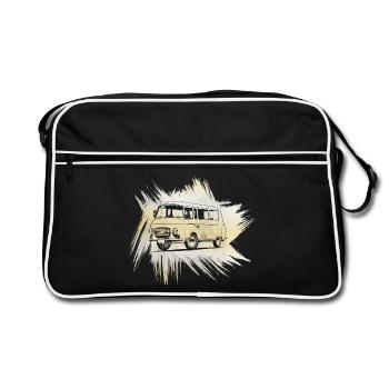 B1000 Grunge Look - Sac Retro - noir/blanc - Devant