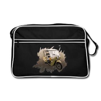 Krause Duo - Retro Tasche - Schwarz/Weiß - Vorne