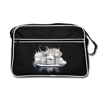Gorch Fock Sailing Ship - Retro Bag - black/white - Front