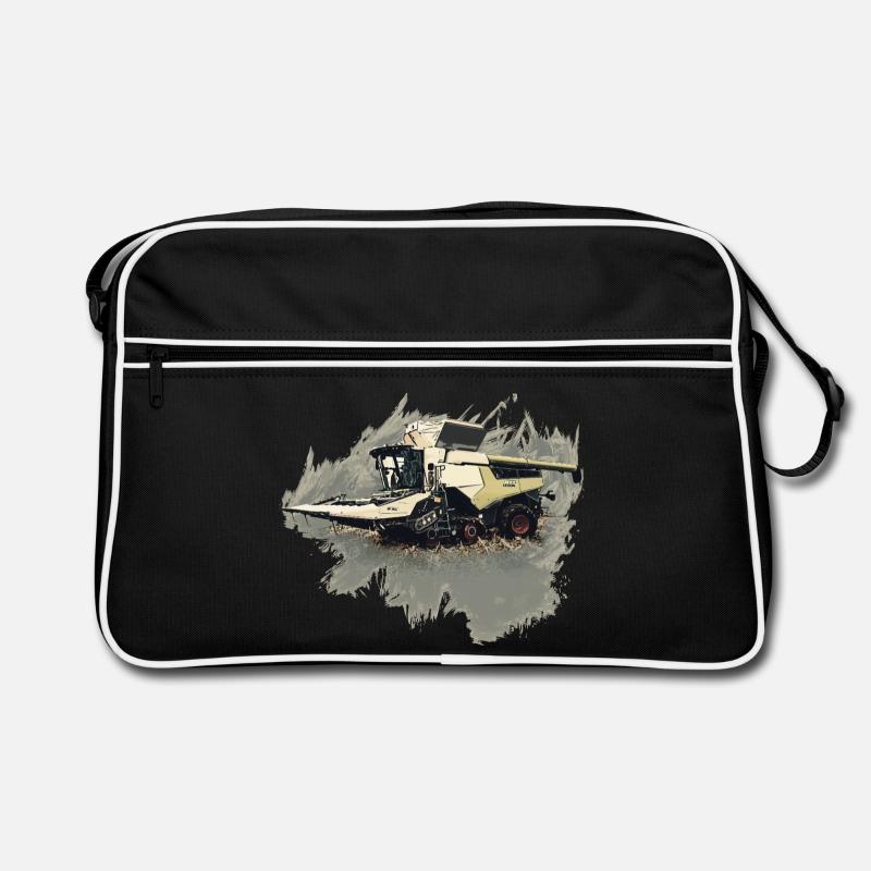 Corn Picker Combine Harvester Tractor Retro Bag