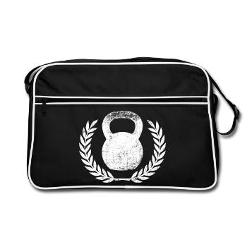 Kettlebell - Retro Bag - black/white - Front