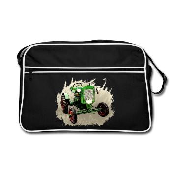 Deutz F1M 414 Bauernschlepper - Retro Bag - black/white - Front
