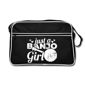 Juste une fille de banjo - Sac Retro - noir/blanc - Devant