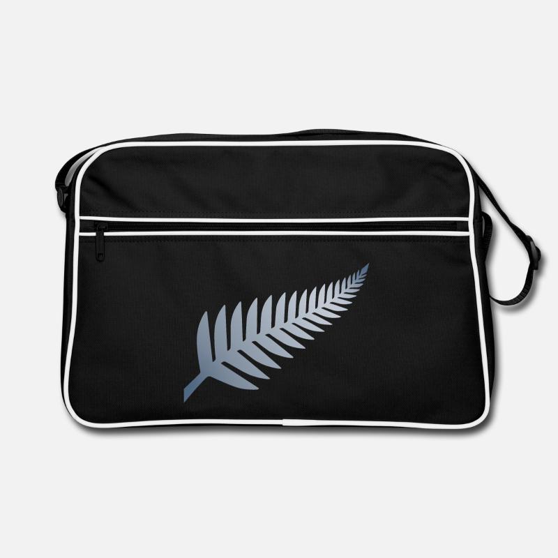 Neuseeländischer Silberfarn Retro Tasche