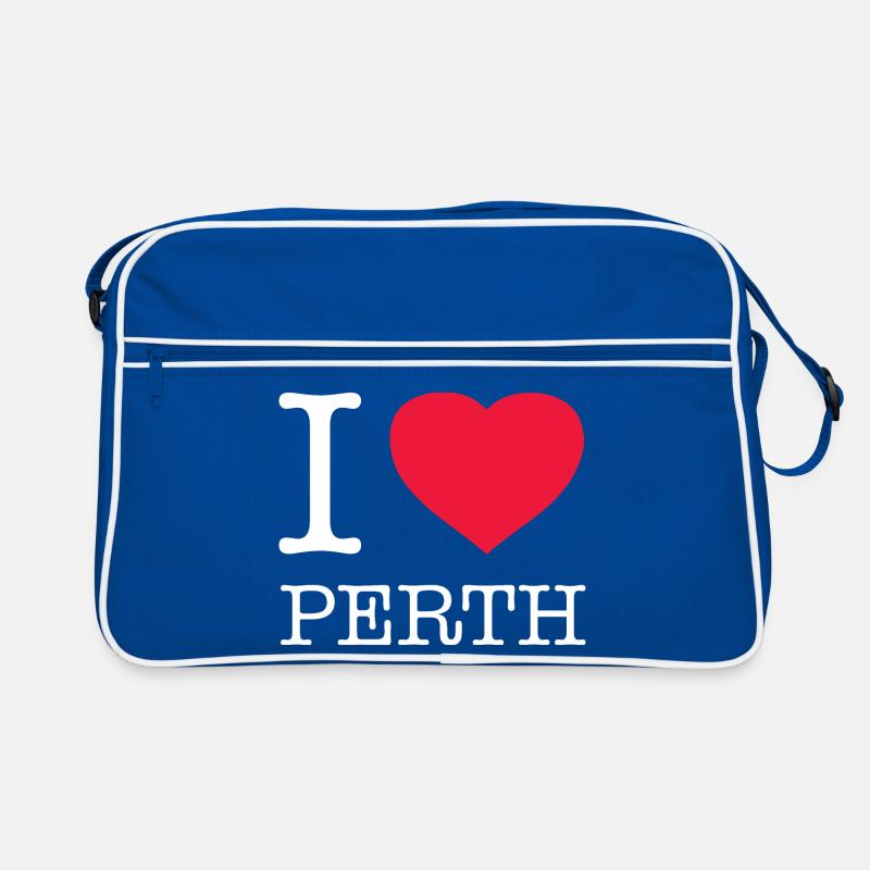 I LOVE PERTH Retro Tasche