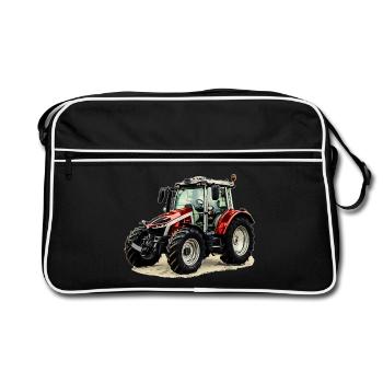 Tracteur - Sac Retro - noir/blanc - Devant