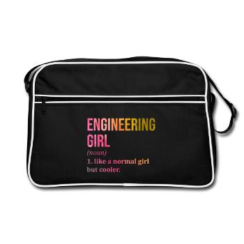 Engineering Engineering Engineering - Retro Bag - black/white - Front
