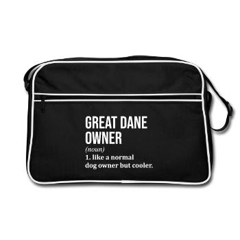 Great Dane Great Dane Great Dane - Retro Bag - black/white - Front
