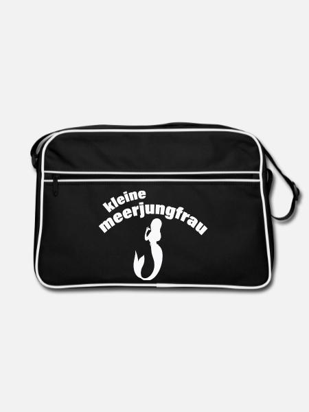 MEERJUNGFRAU - Retro Tasche - Schwarz/Weiß