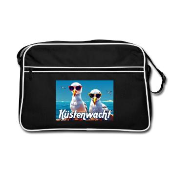 Coast Guard Seagulls - Retro Bag - black/white - Front