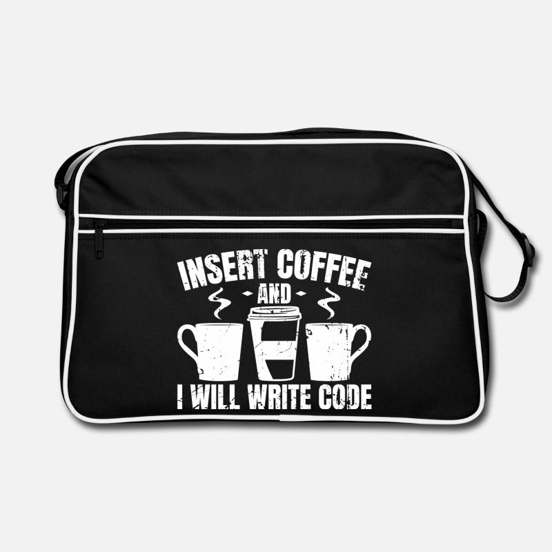 Programmierer Lustige Witze Retro Tasche