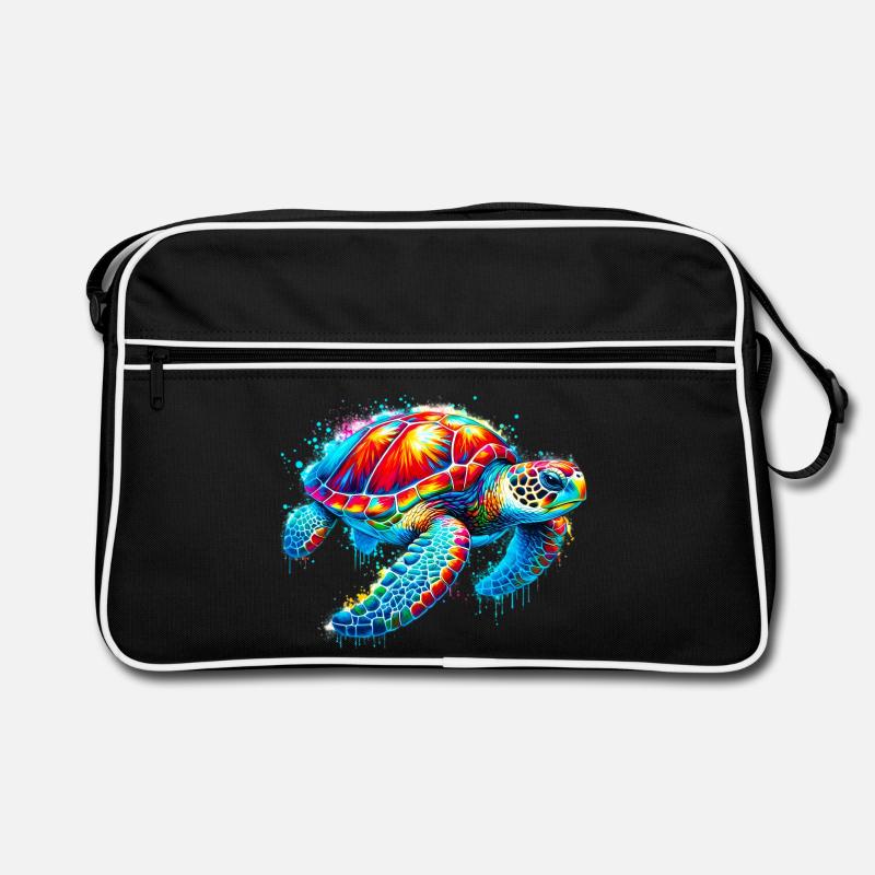 Tortue - Sac Retro - noir/blanc