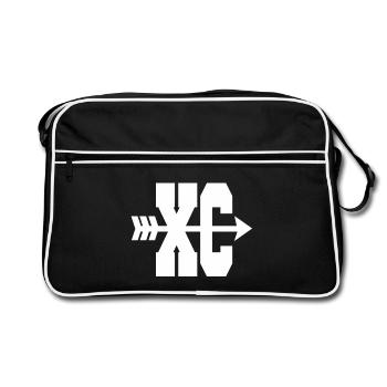 XC CROSS COUNTRY - Retro Bag - black/white - Front