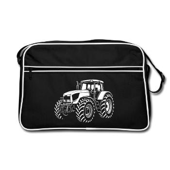 Powerhouse on the field - Retro Bag - black/white - Front