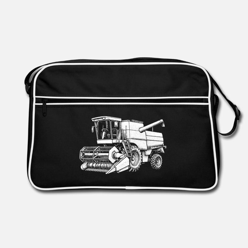 Moissonneuse Field Giant sur pneu Sac Retro