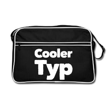 cool guy - Retro Bag - black/white - Front