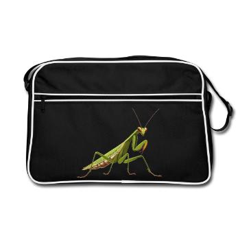 Praying mantises Praying mantis - Retro Bag - black/white - Front