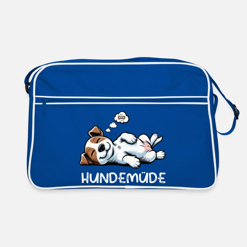 Hundemüde Jack Russel terrier Jack russel besitzer Retro Tasche