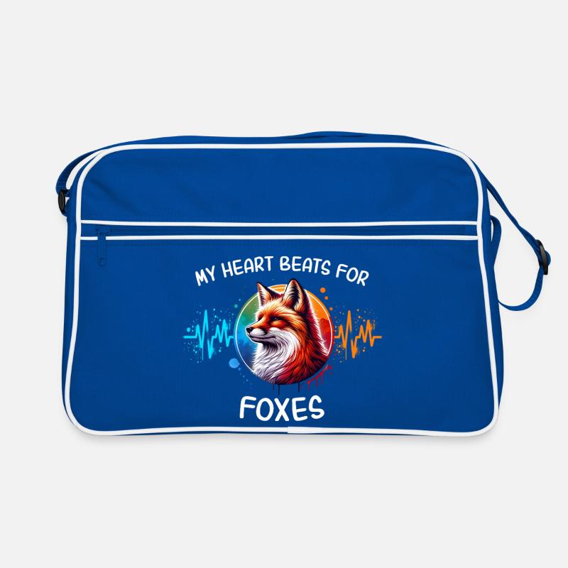 Red Fox Fox Heart Line Retro Bag