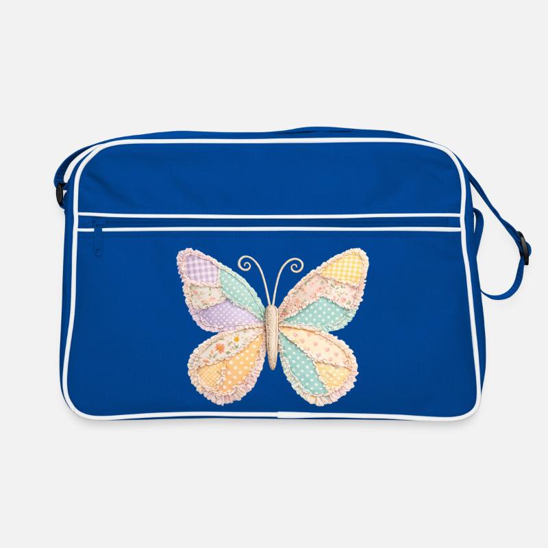 Schmetterling Patchwork Vintage Cottagecore Retro Tasche