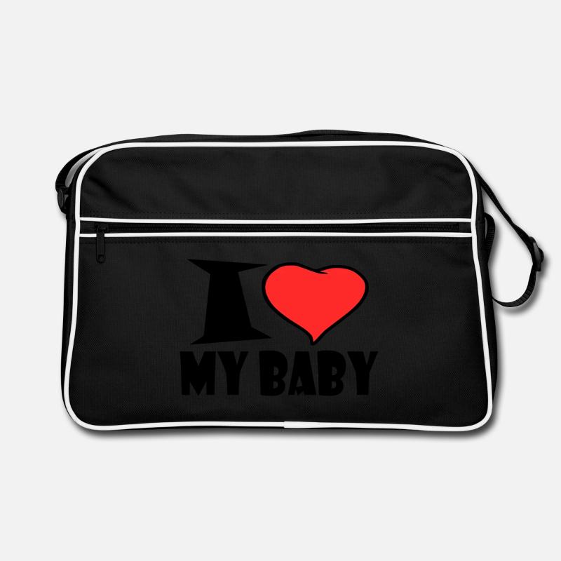 J'aime mon bébé Sac Retro