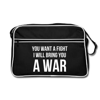 Guerrier Citation Fitness - Sac Retro - noir/blanc - Devant