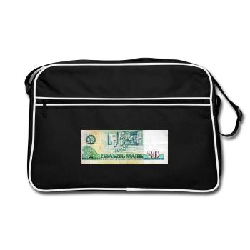 20 mark der ddr - Sac Retro - noir/blanc - Devant