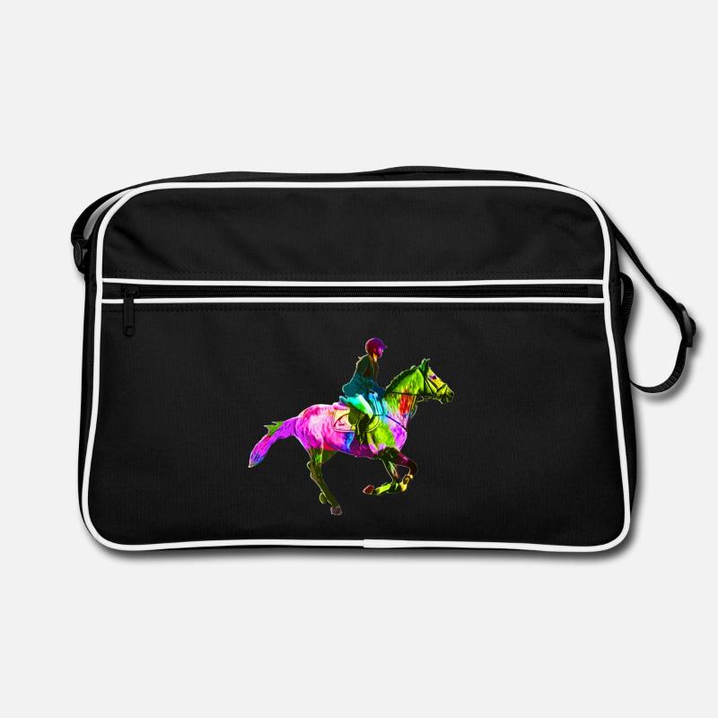 Cavalière colorée Sac Retro