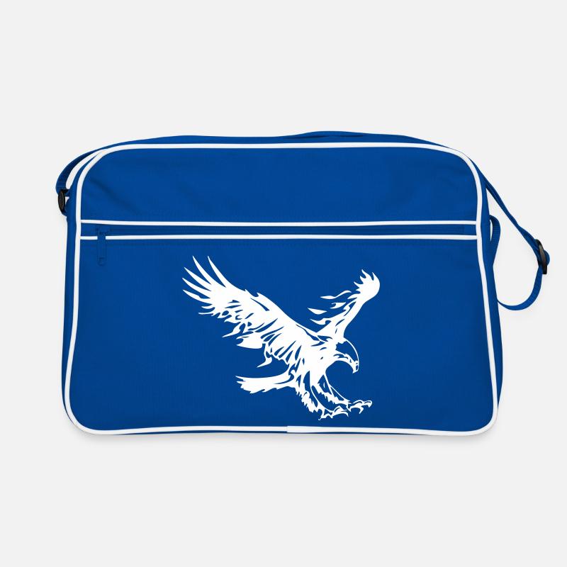 flaming eagle - design Retro Bag