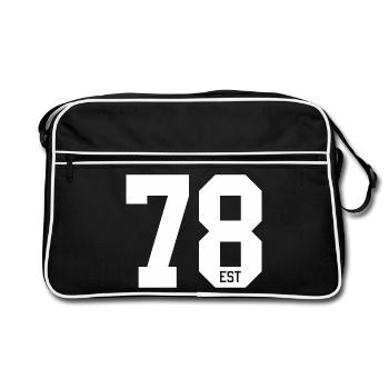 78 est - Retro Bag - black/white - Front