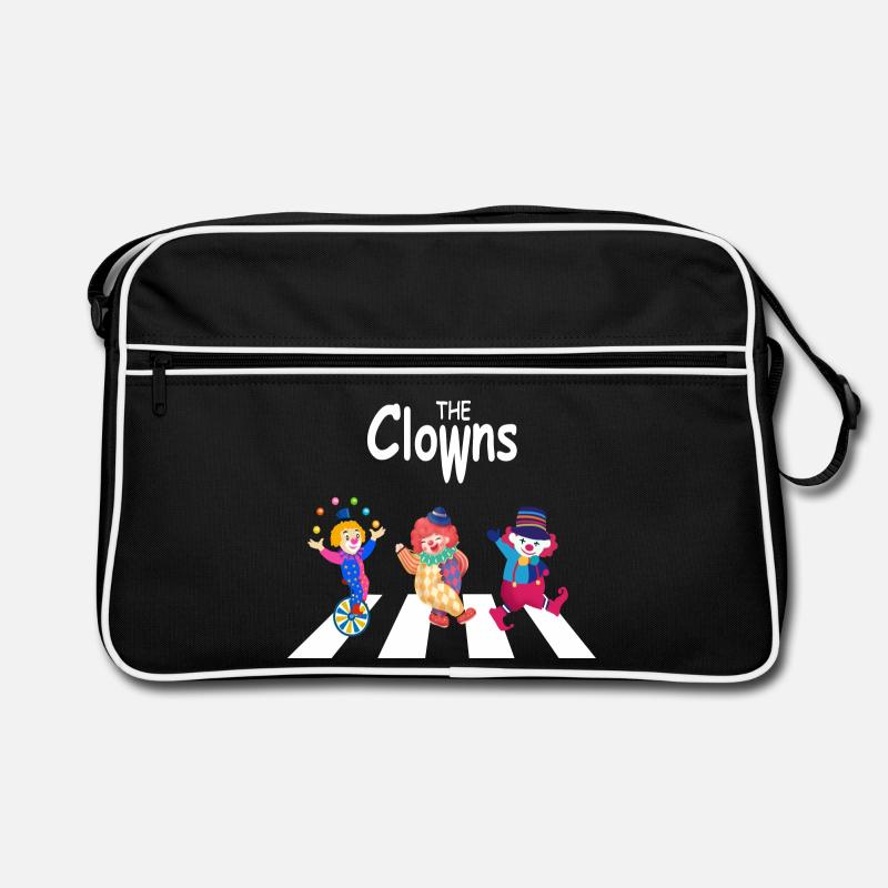 Die Clowns - Retro Tasche - Schwarz/Weiß